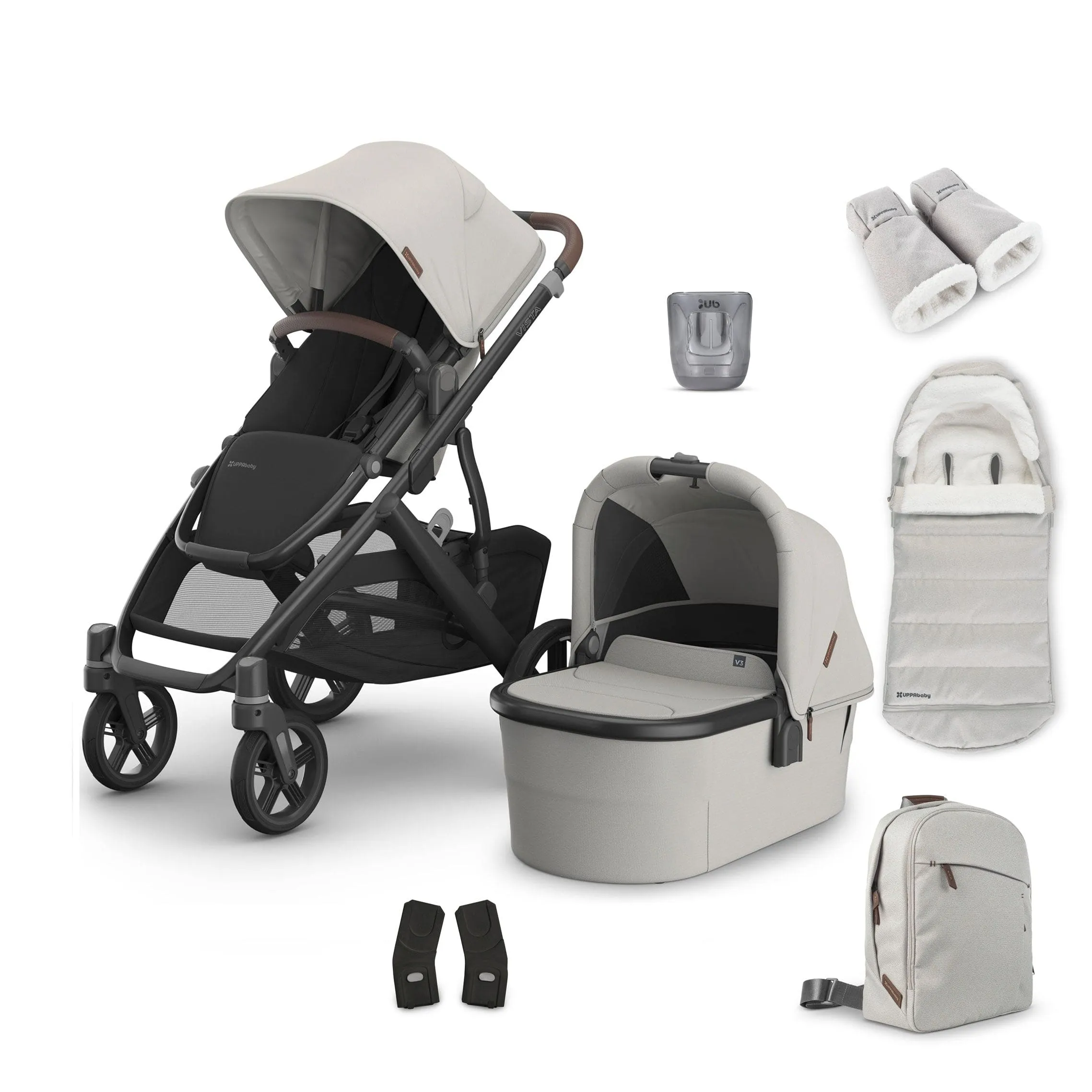 Uppababy Vista V3 Complete Bundle - Savannah