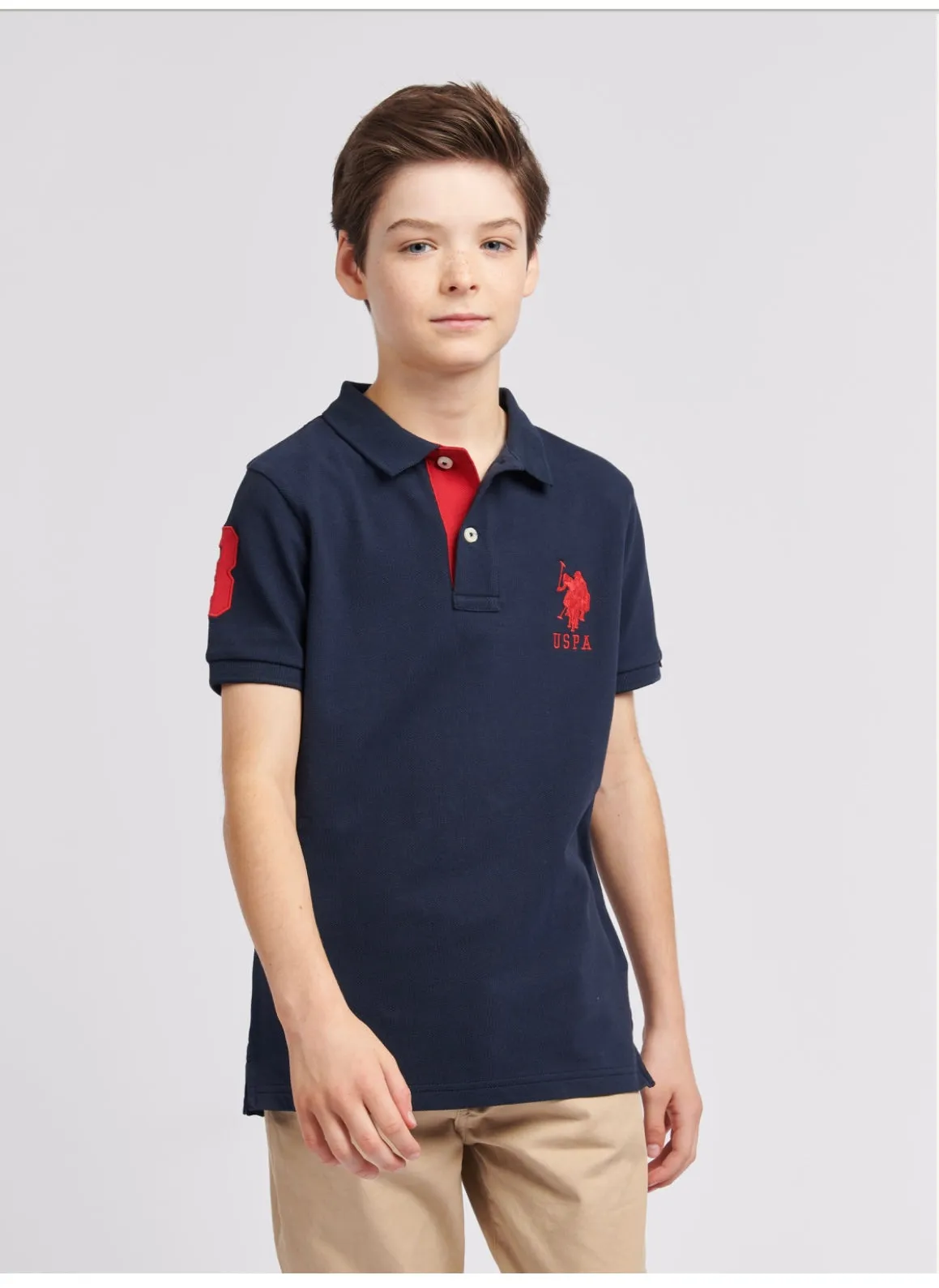 U.S. POLO ASSN. -  POLO SHIRT PLAYER 3 PIQUE POLO