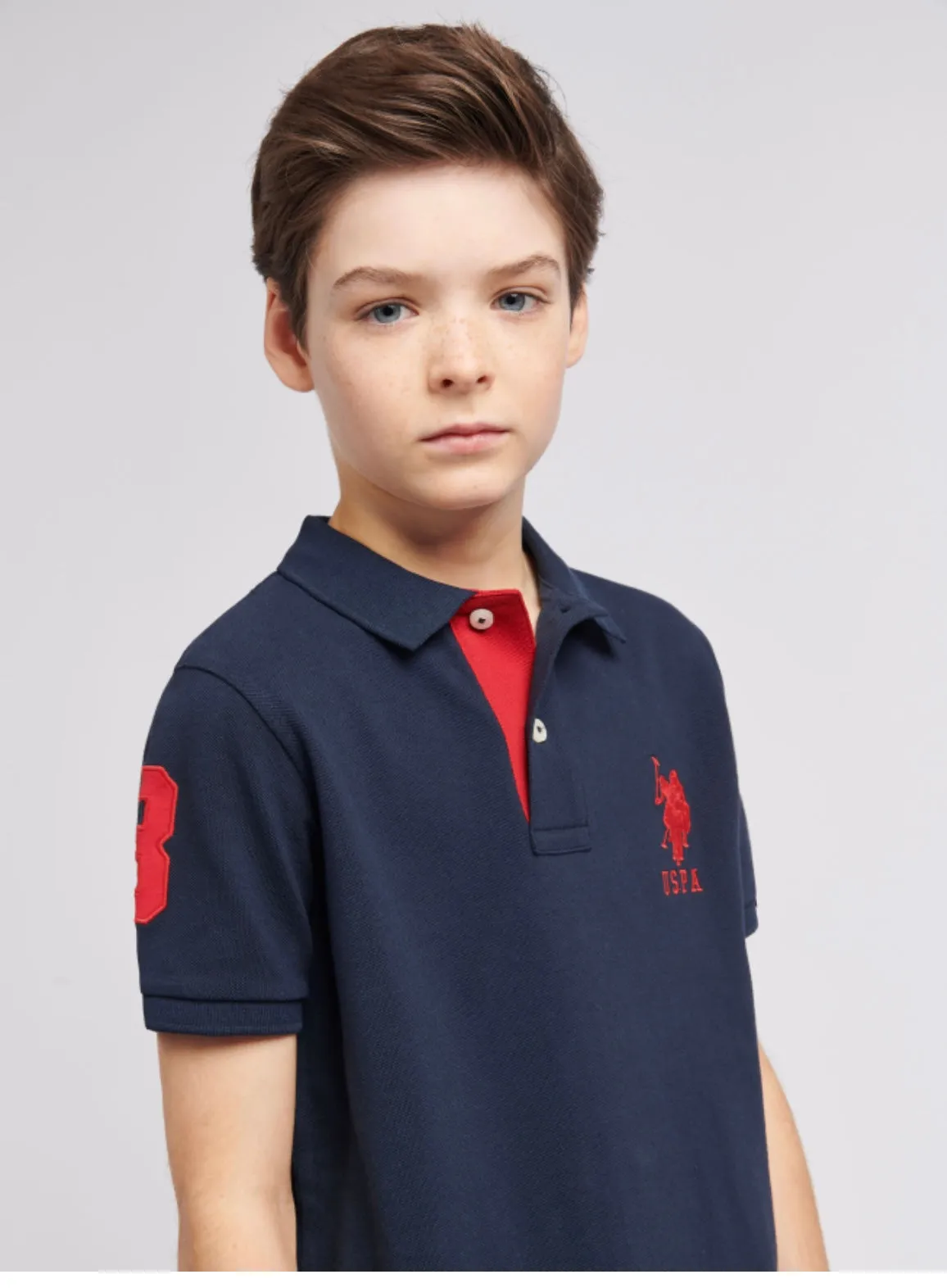 U.S. POLO ASSN. -  POLO SHIRT PLAYER 3 PIQUE POLO