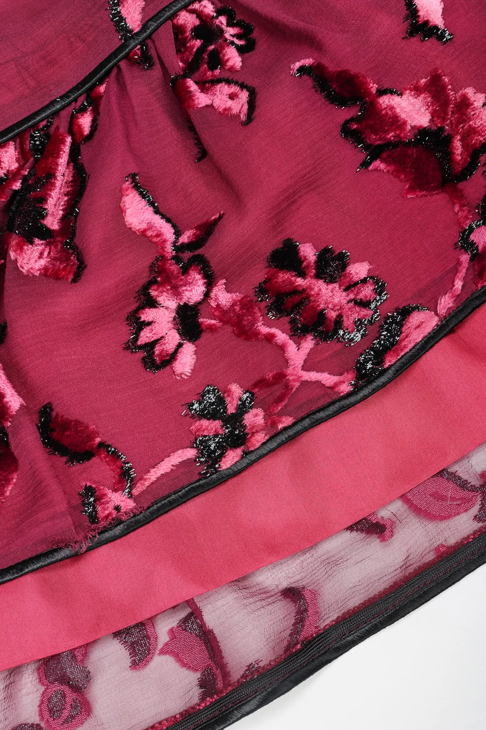 Velvet Lamé Burnout Camisole & Skirt Set