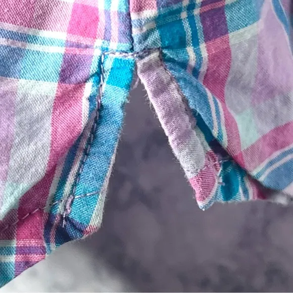 VICTORIAS SECRET Plaid Button Up Pajama Shirt Women’s XS