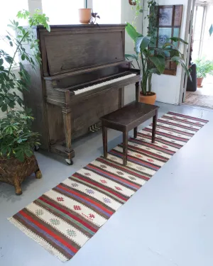 Vintage Anatolian kilim runner
