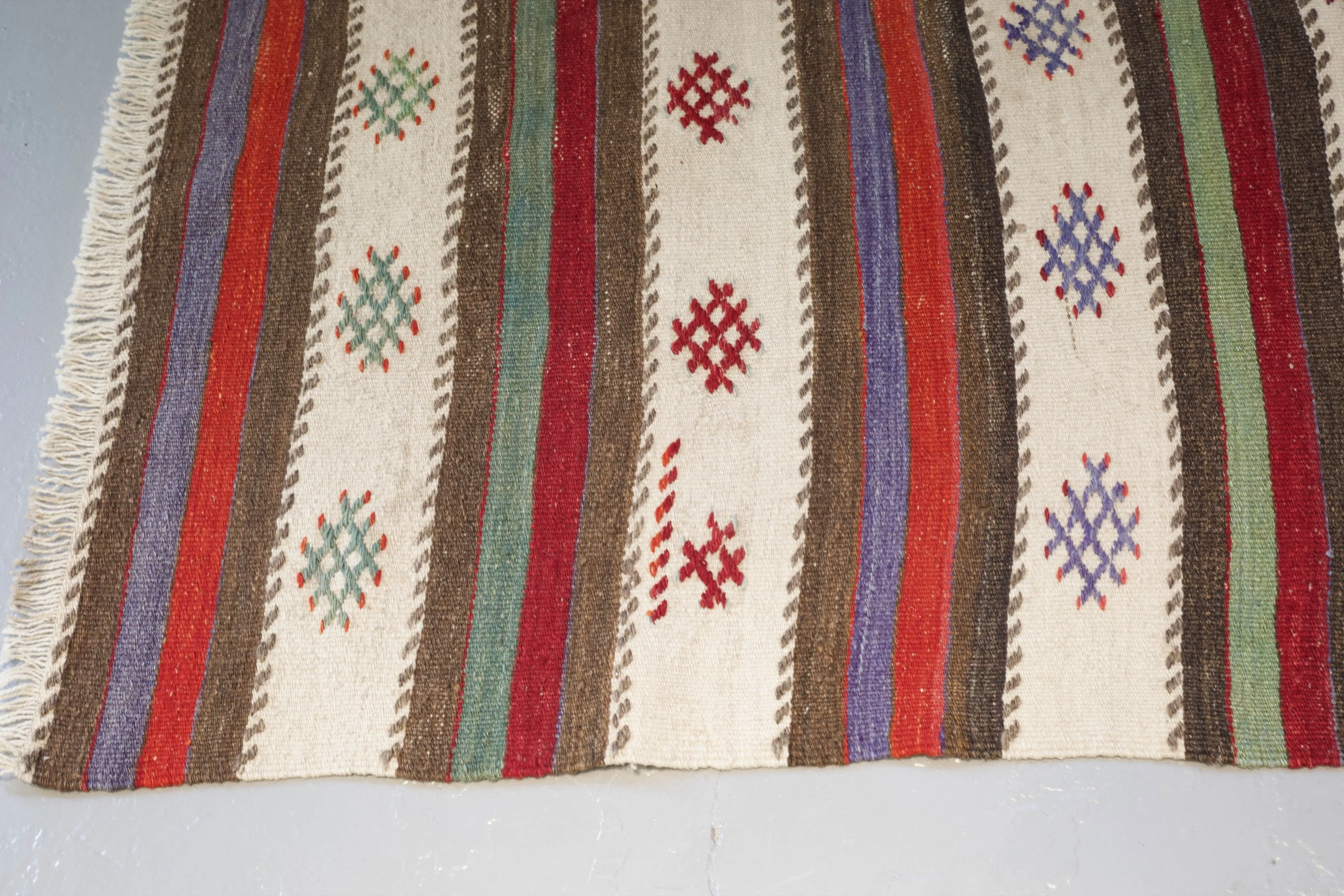 Vintage Anatolian kilim runner