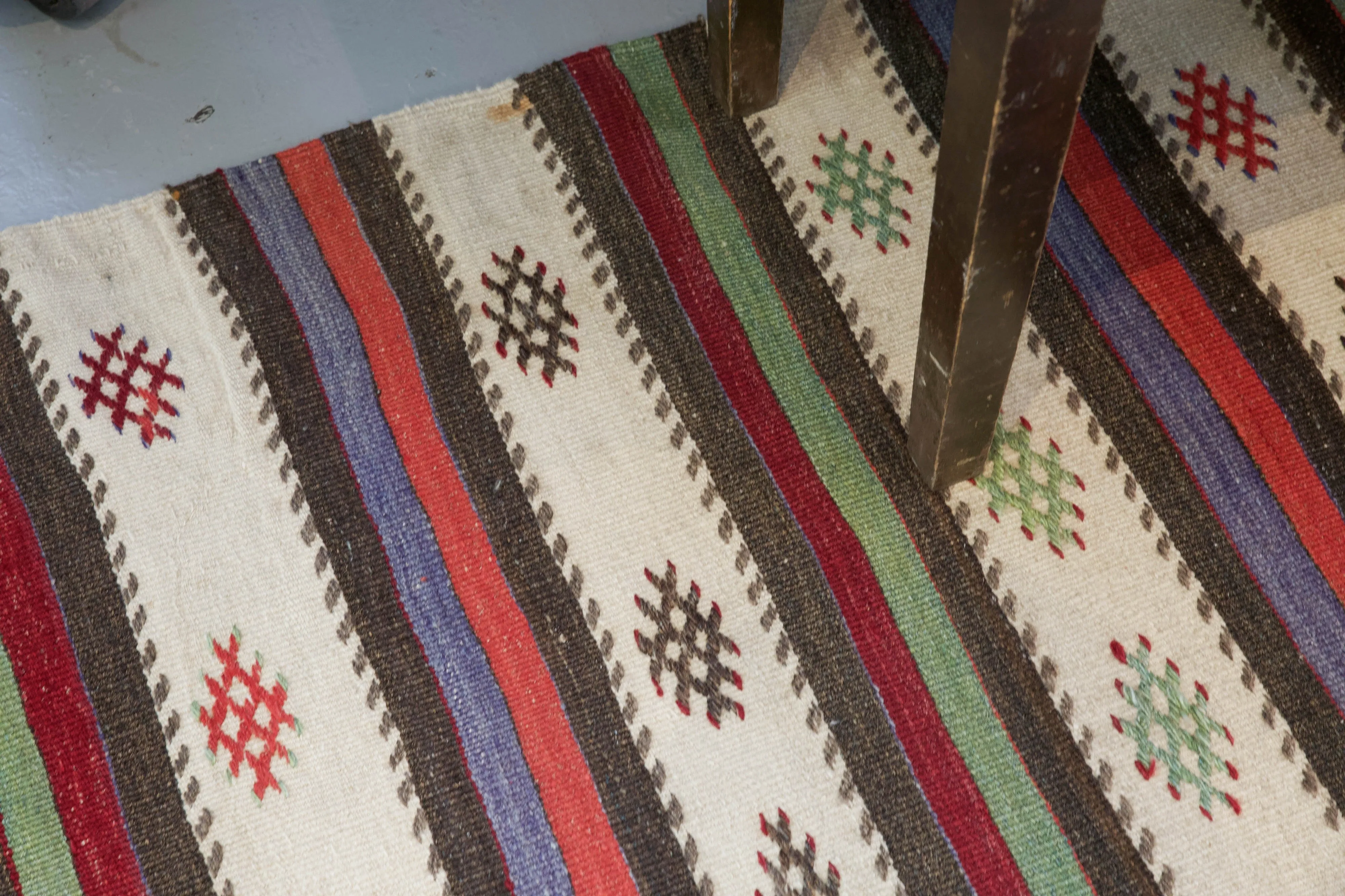 Vintage Anatolian kilim runner