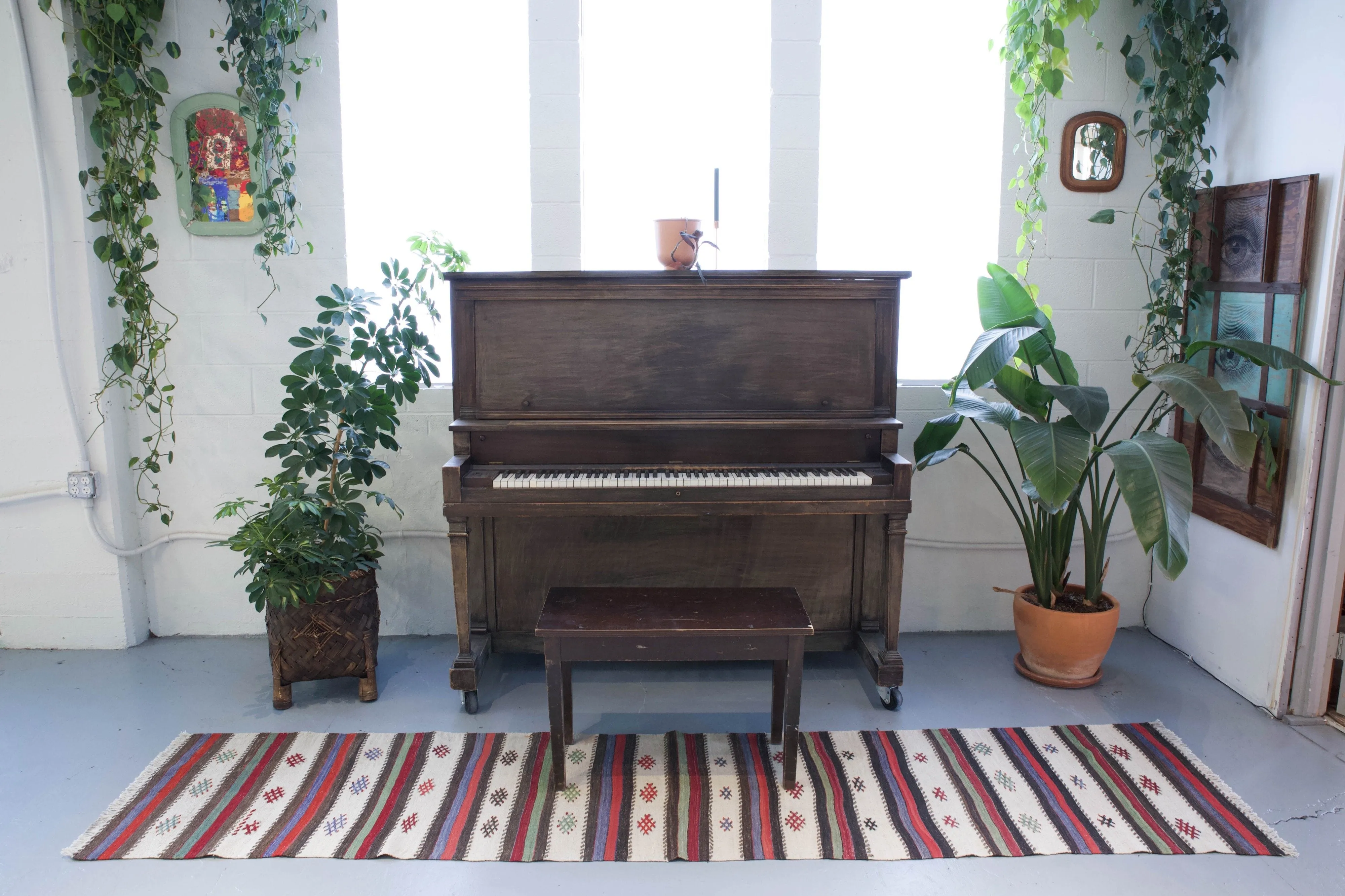 Vintage Anatolian kilim runner
