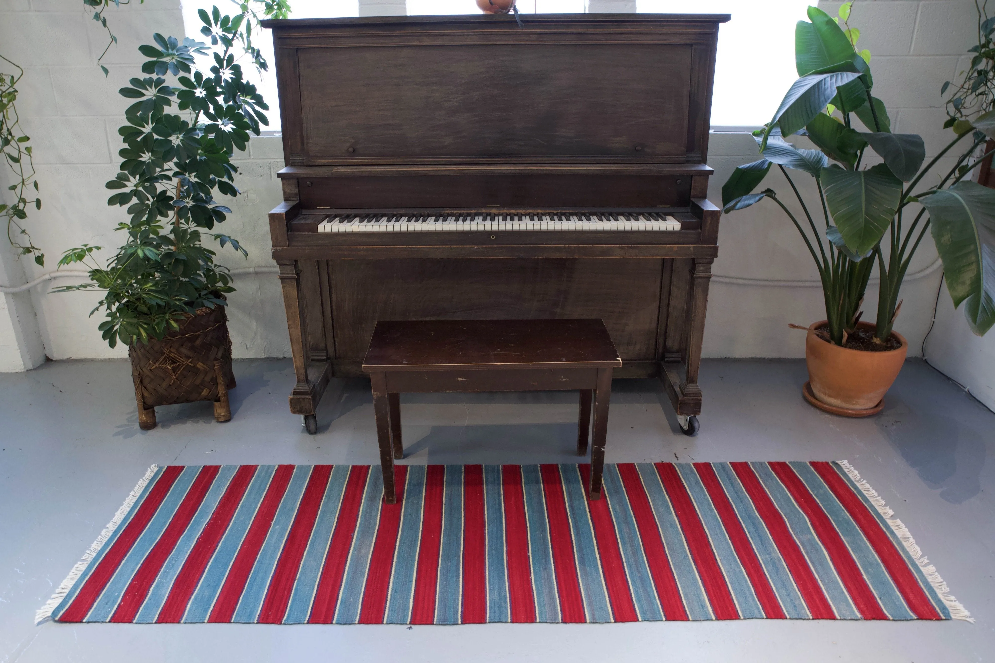 Vintage Anatolian kilim runner