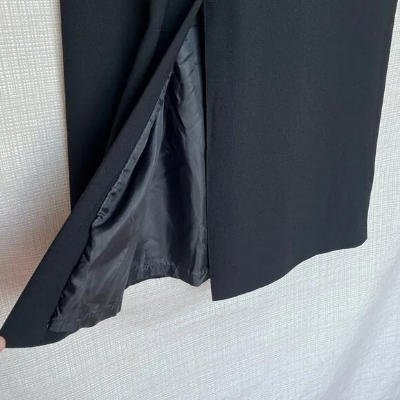 VINTAGE Black Pencil Skirt Long Column Skirt Modern Elegant Capsule War…