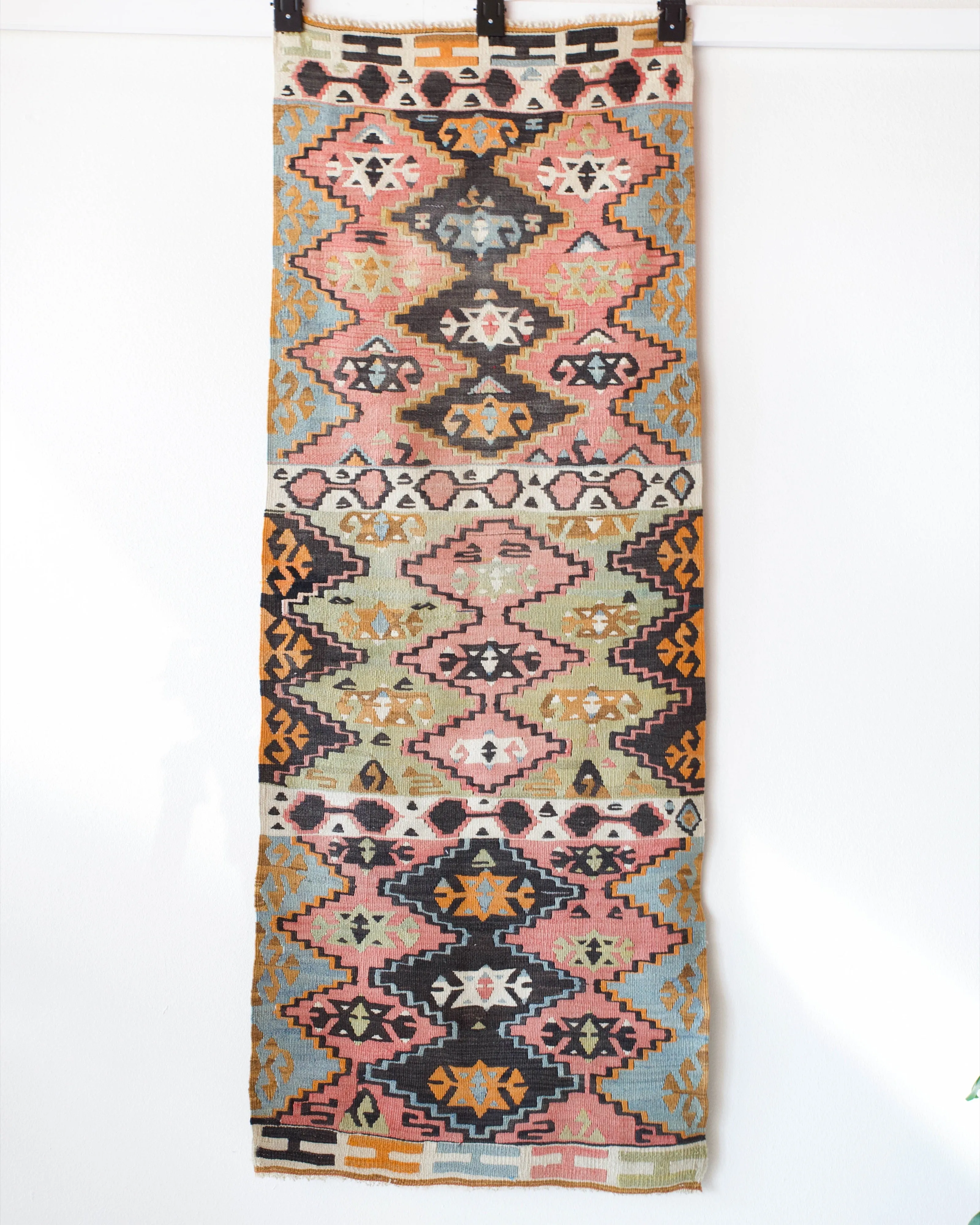 Vintage central Anatolian kilim runner 2'6" x 6' 7"