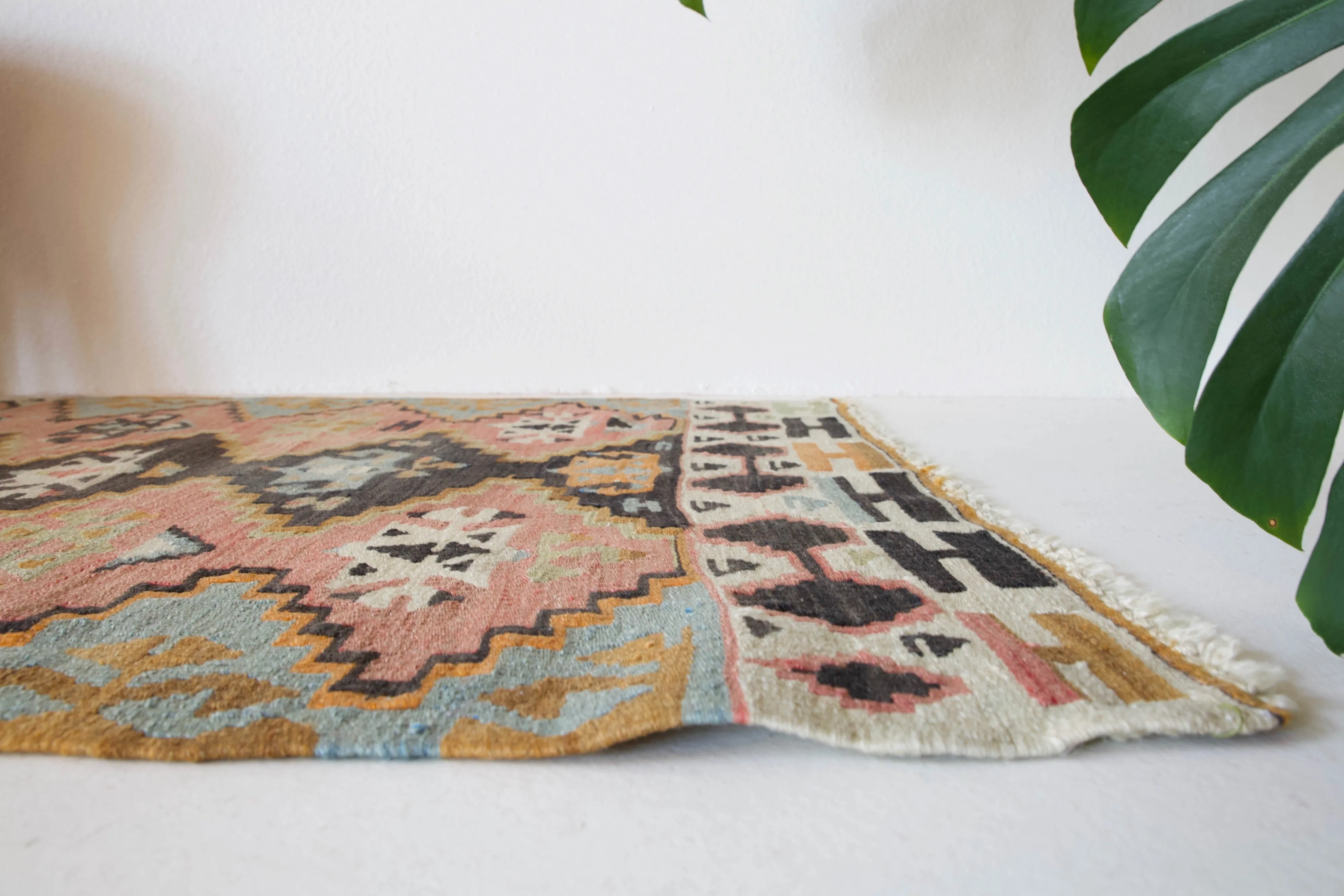 Vintage central Anatolian kilim runner 2'6" x 6' 7"