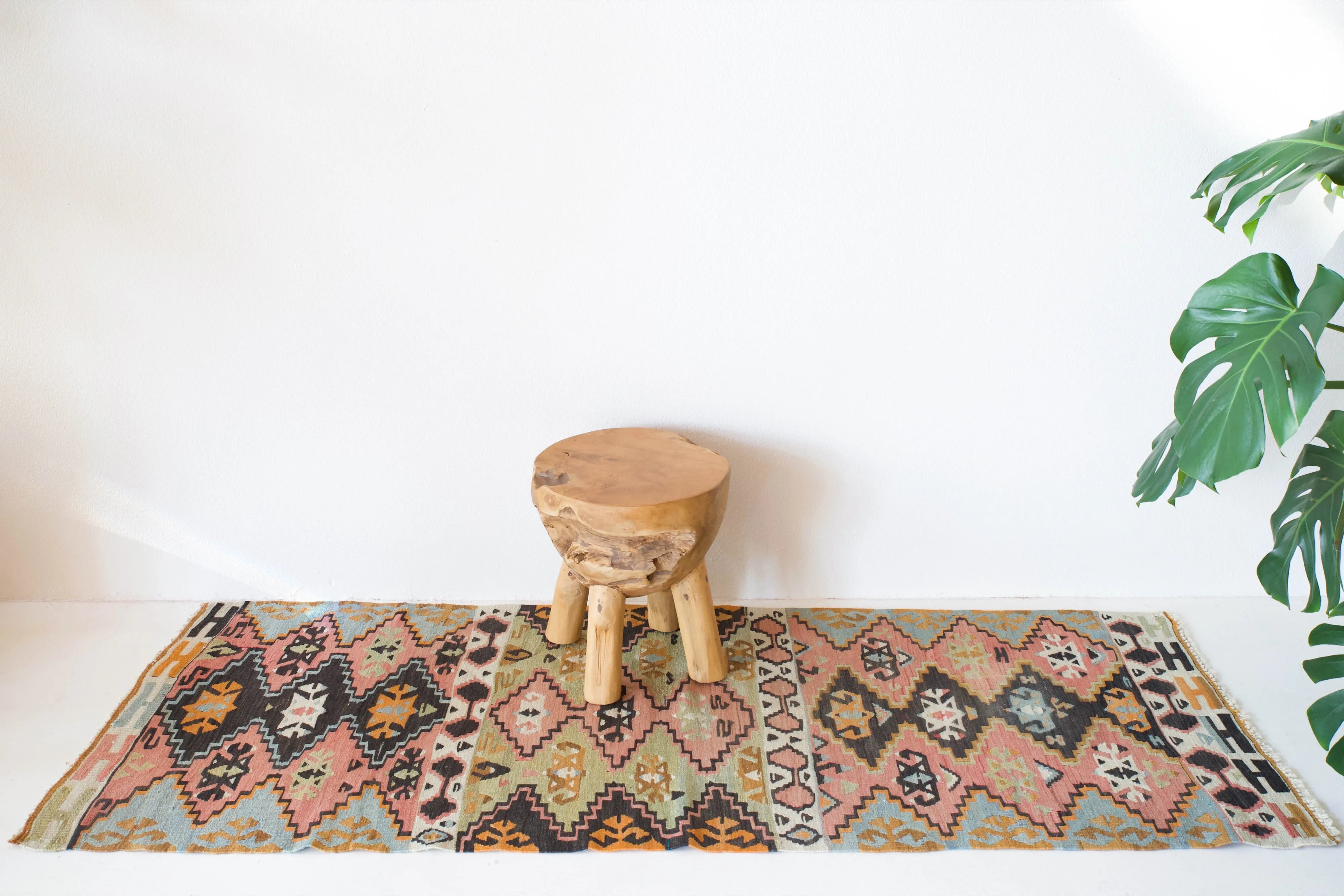 Vintage central Anatolian kilim runner 2'6" x 6' 7"