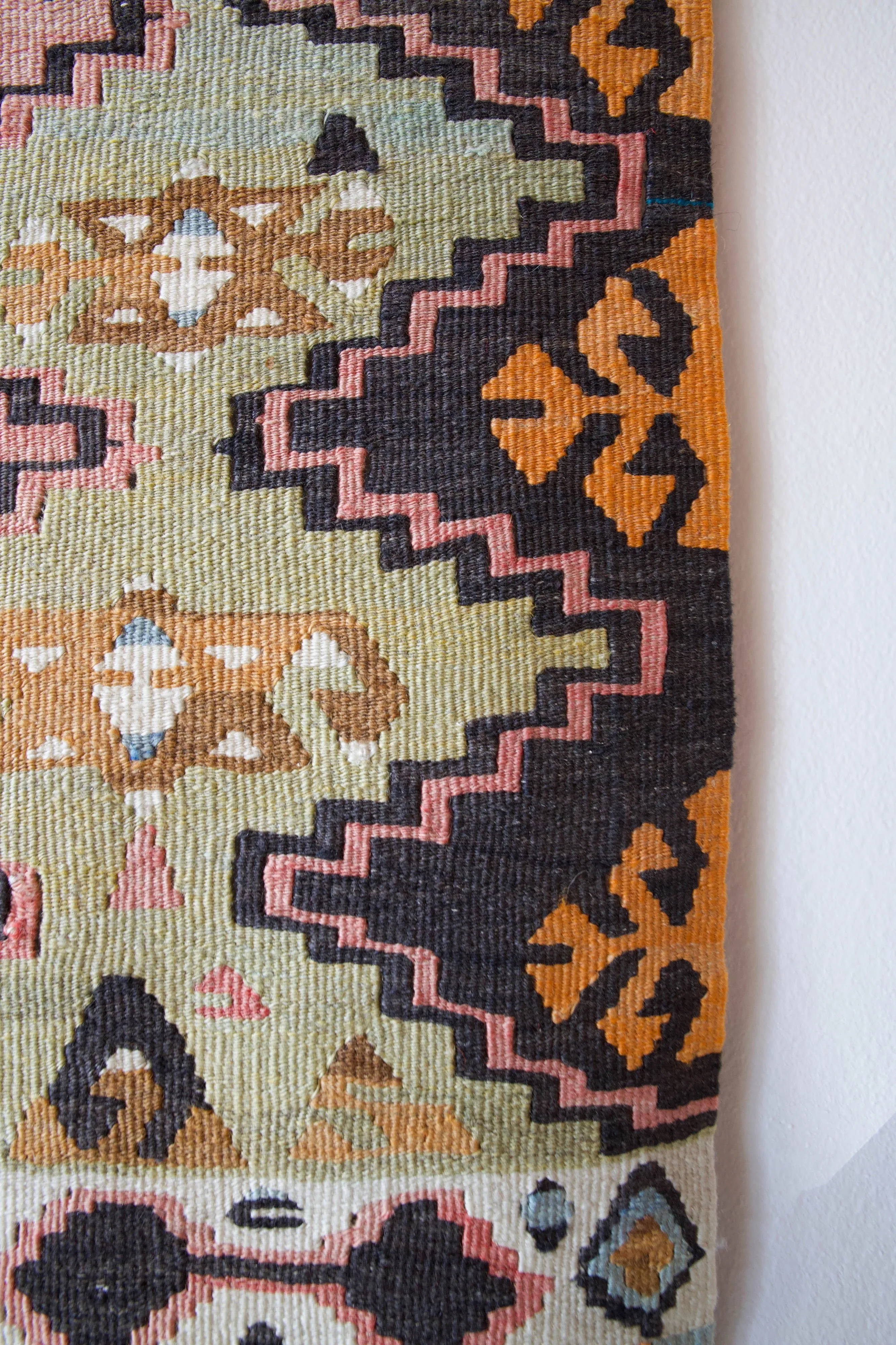 Vintage central Anatolian kilim runner 2'6" x 6' 7"