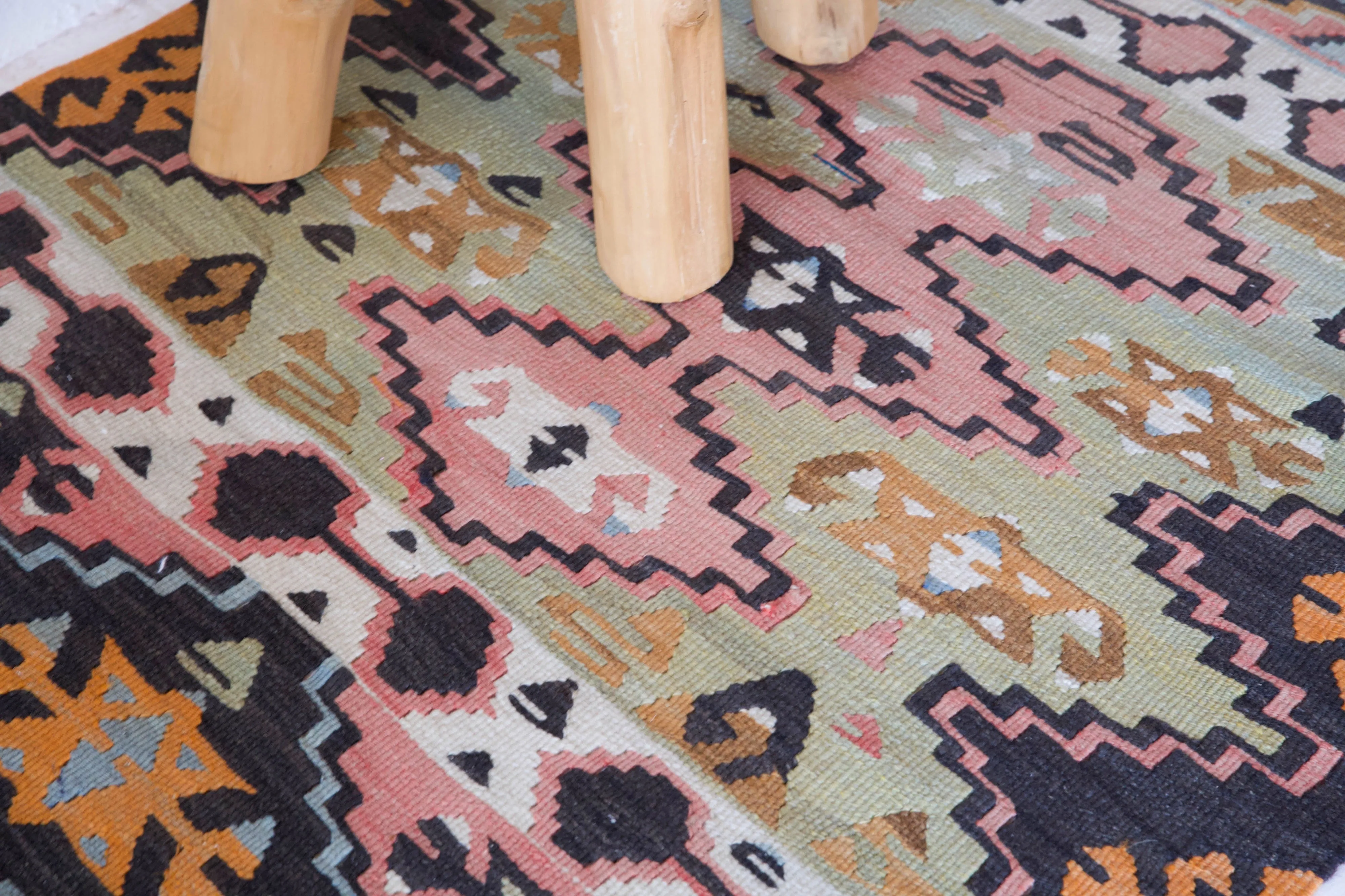 Vintage central Anatolian kilim runner 2'6" x 6' 7"