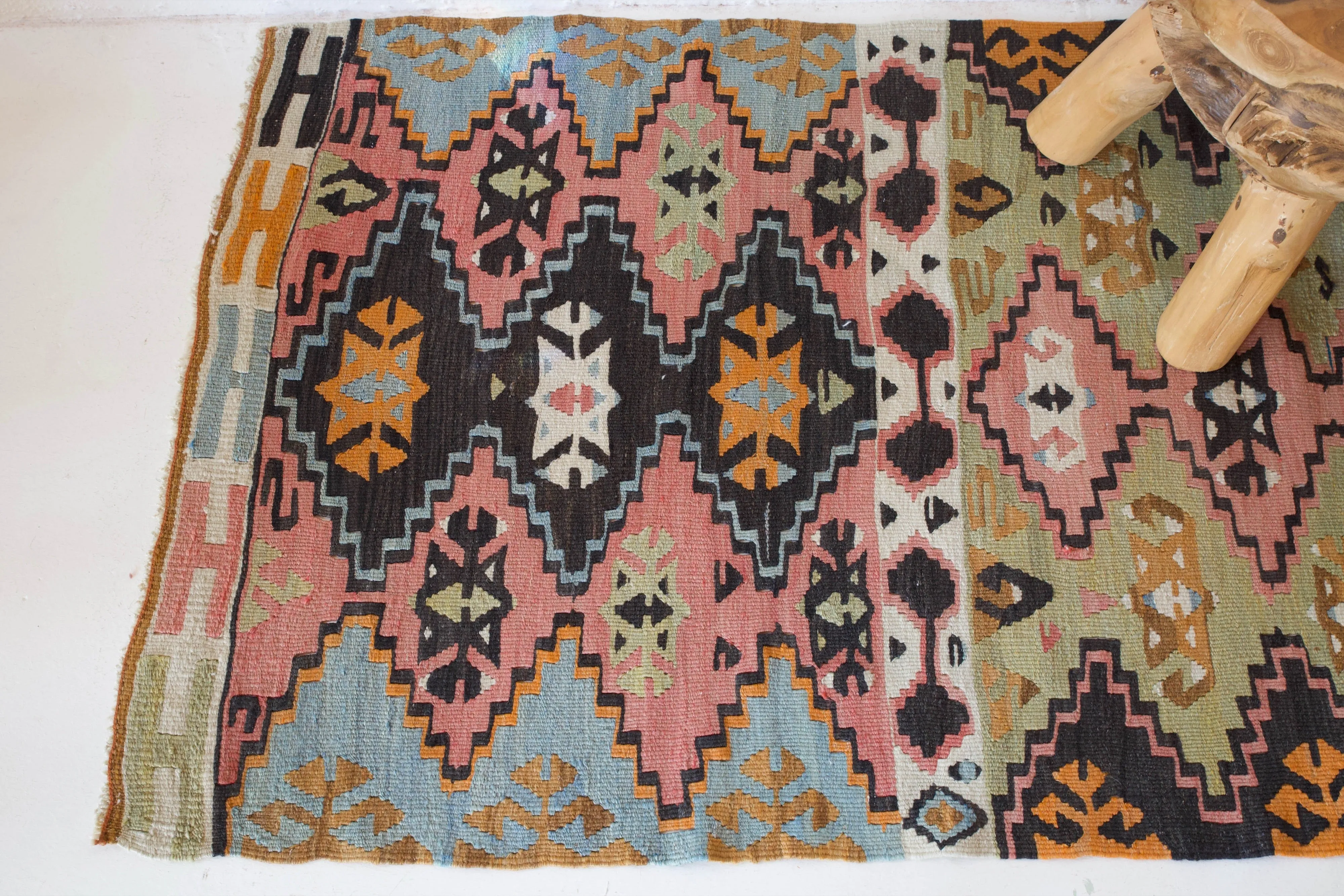 Vintage central Anatolian kilim runner 2'6" x 6' 7"