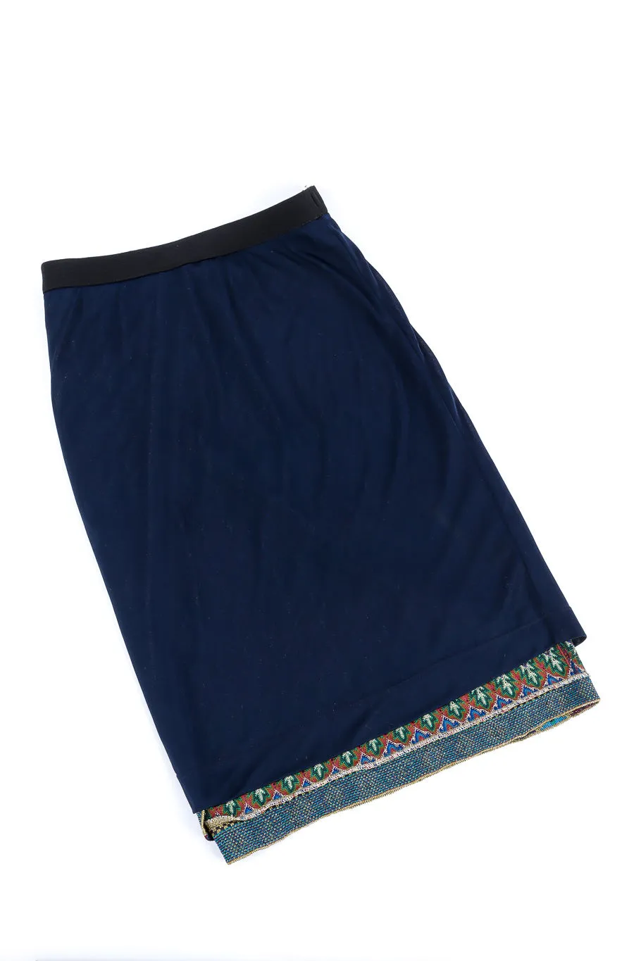 Vintage Knit Top and Wrap Skirt Set