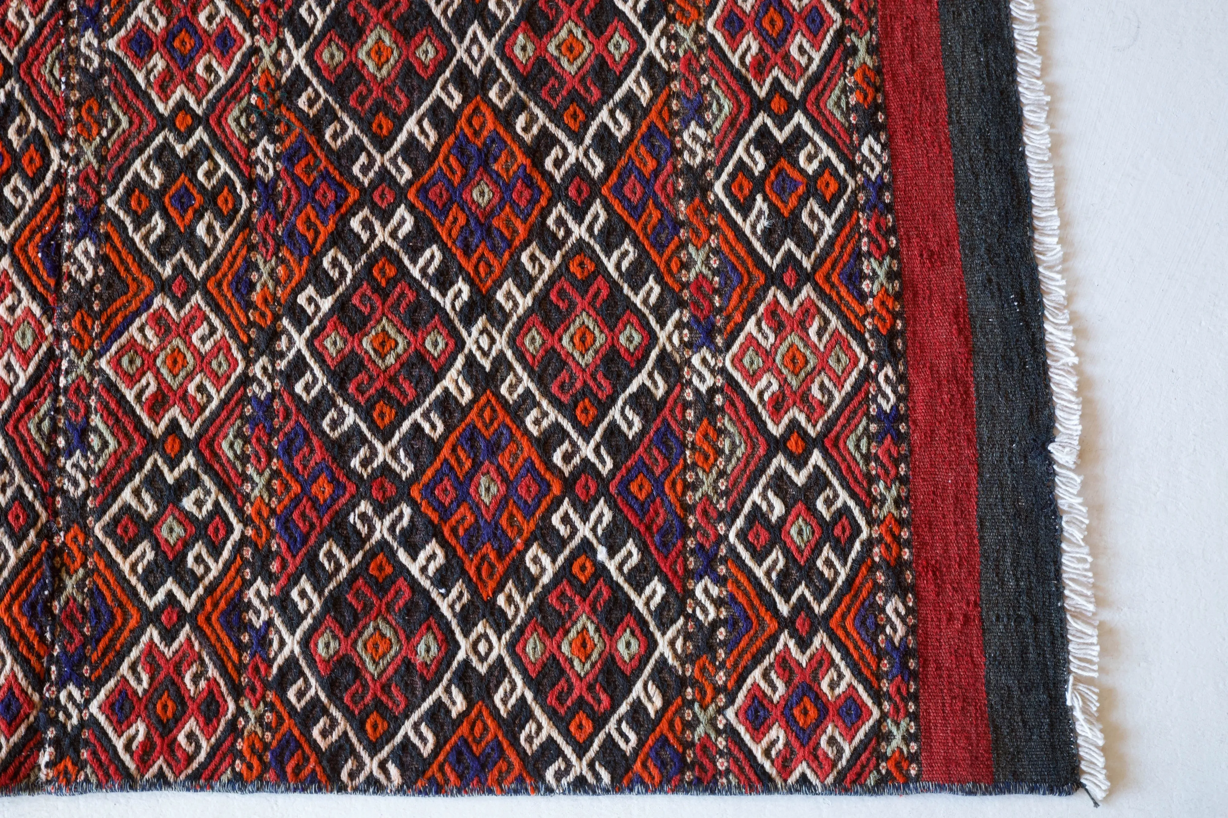 Vintage Mini Turkish Kilim Rug 3'6"x4'