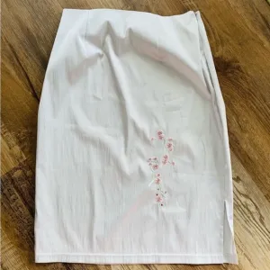 Vintage Reflections Silver Pencil Skirt