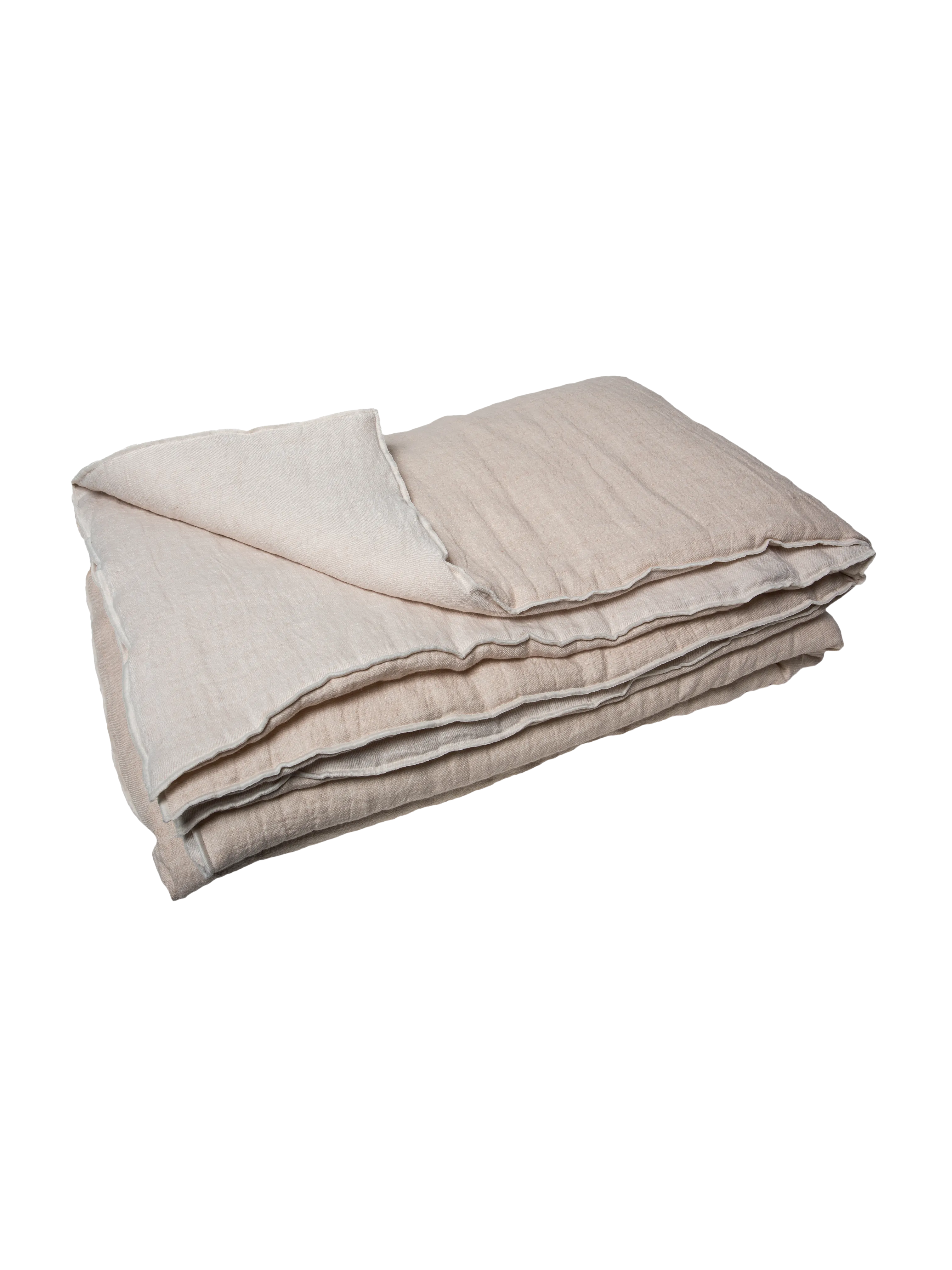 Washed Linen Cocoon in Crème/Givré
