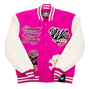 WATSON IMMORTAL HEART SOCIETY VARSITY JACKET (PINK)