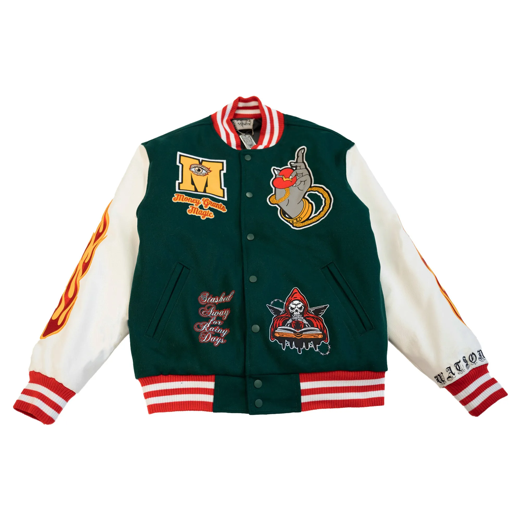 WATSON MONEY GRANTS MAGIC VARSITY JACKET (GREEN)