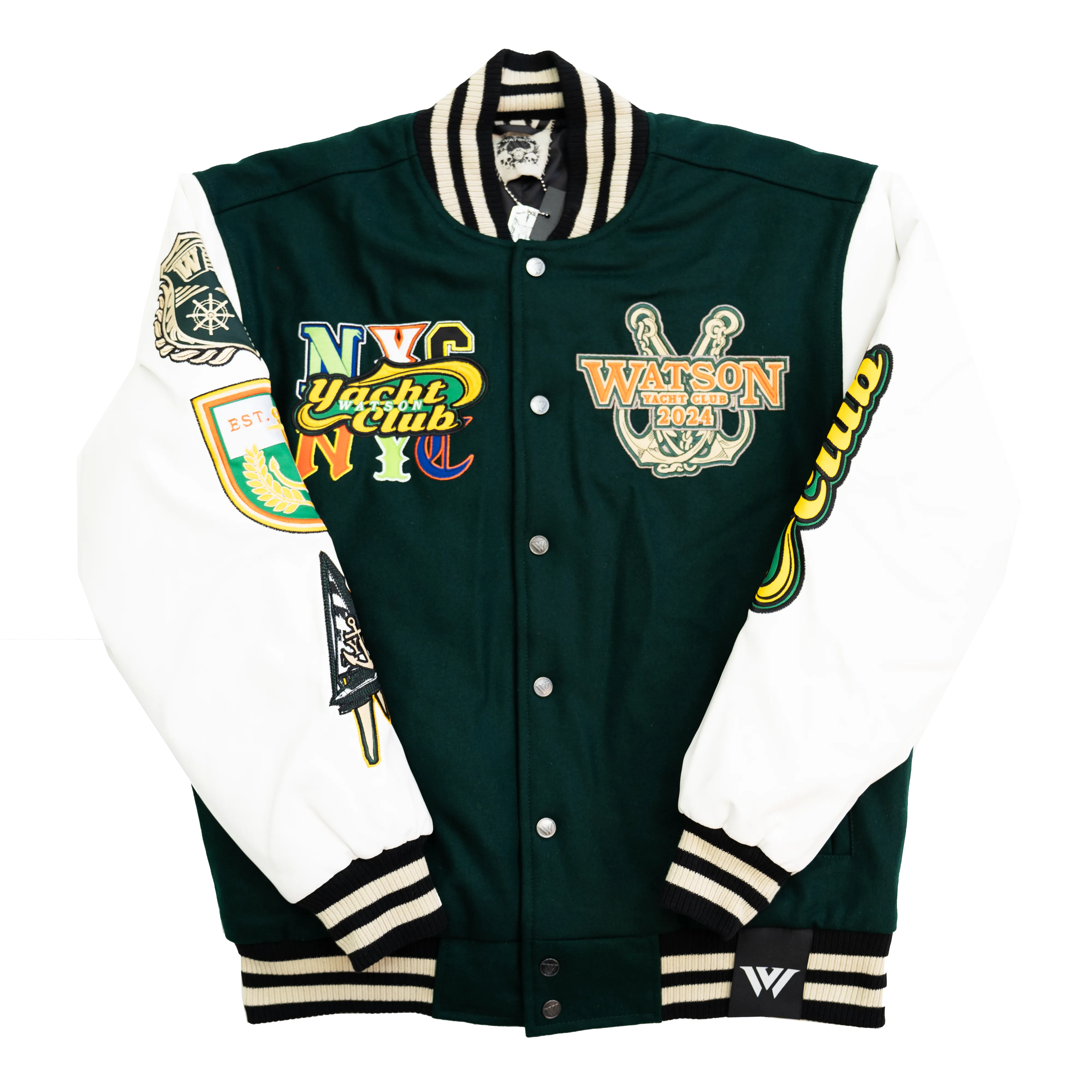 WATSON YACHT CLUB VARSITY JACKET (GREEN)