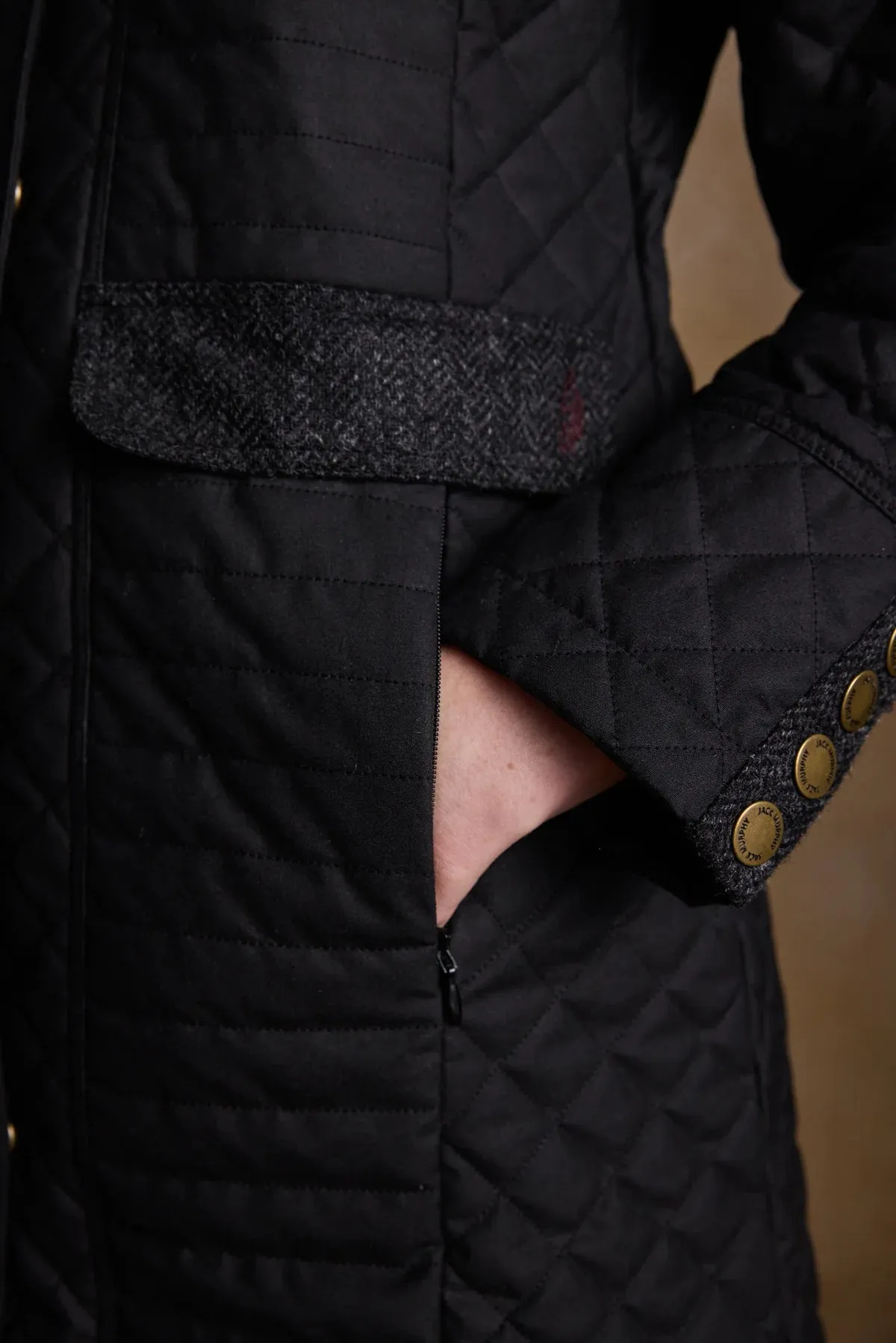 Waxed Cotton Quilted Jacket