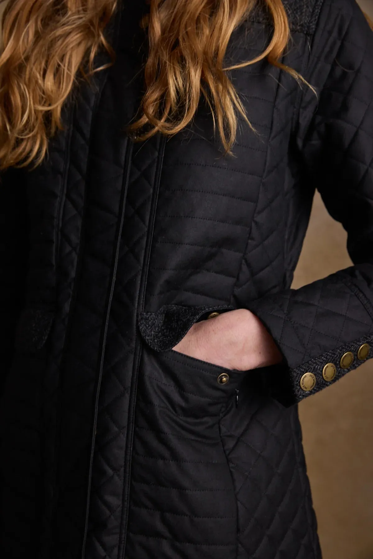Waxed Cotton Quilted Jacket