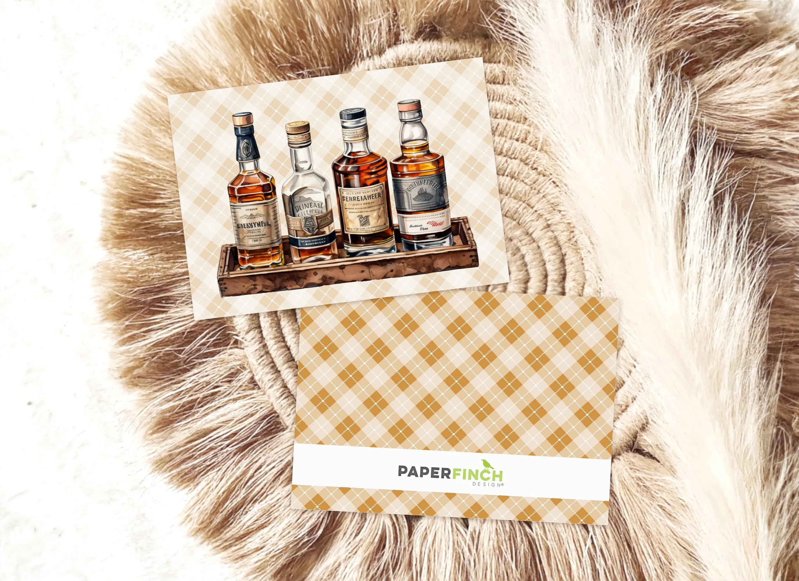 Whiskey Lover greeting card, everyday blank note card | Horse   Whiskey Collection