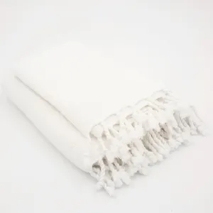 White Stonewashed Towels