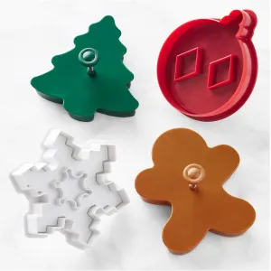 Williams Sonoma Holiday Linzer Cookie Cutters, Set of 4