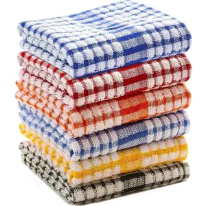 Windsor Cotton Dobby Weave Kitchen Towels – Premium Absorbent Tea Towels