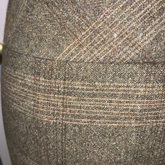 Wool Plaid Skirt Green Brown academia preppy Sz S
