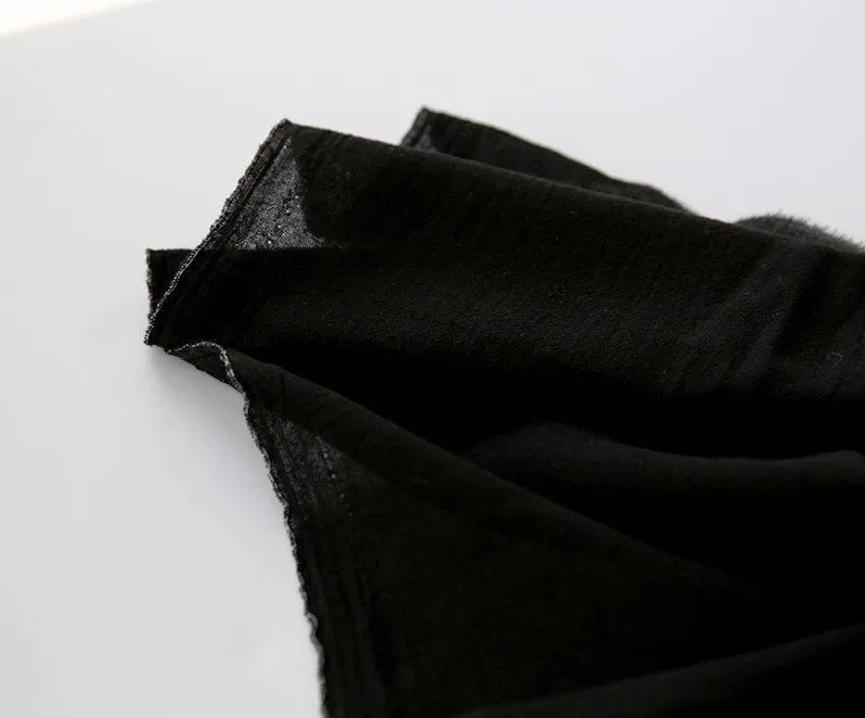 Wrinkled Cotton Gauze Fabric - In Four Colors - 56" Wide - By the Yard / 53624