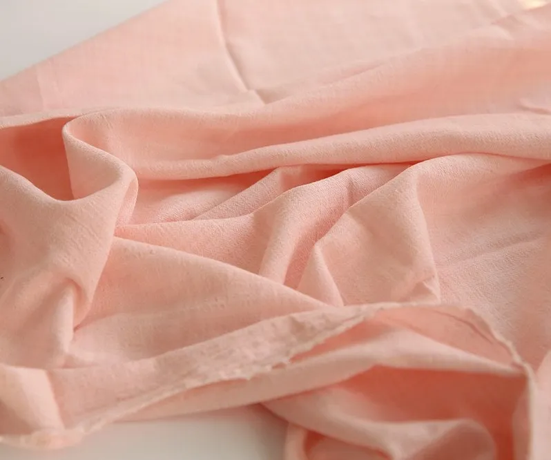Wrinkled Cotton Gauze Fabric - In Four Colors - 56" Wide - By the Yard / 53624