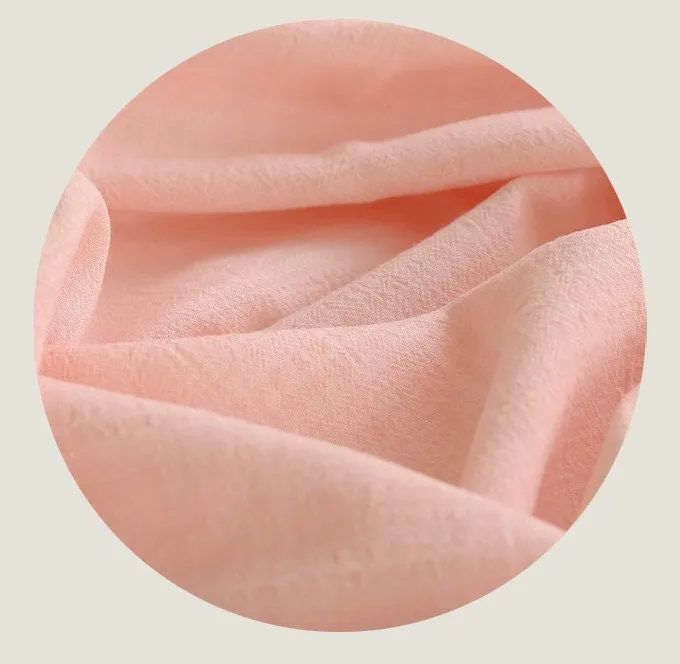 Wrinkled Cotton Gauze Fabric - In Four Colors - 56" Wide - By the Yard / 53624