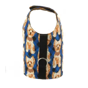 Yorkie Print Dog Vest Harness